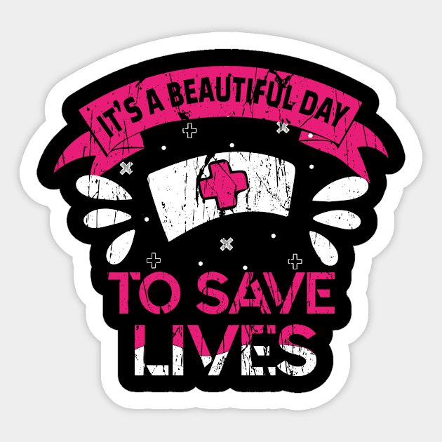 its a beautiful day to save lives Sticker by  Berbero